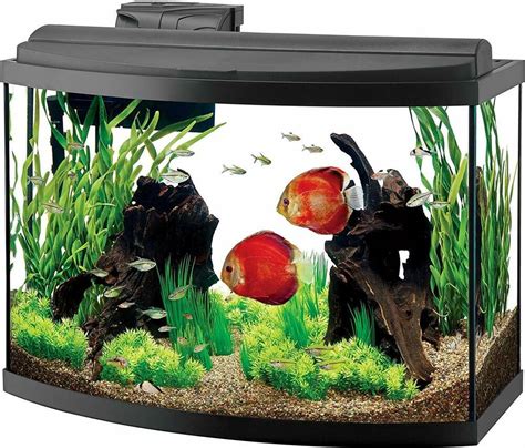 Aqueon Versa-Tops glass canopies includes a clear vinyl back strip to add approximately 2" to the total width. . 36 gallon bow front aquarium hood and light